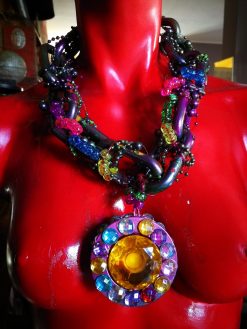 Futuristic Jewelry Design Chain, Avant-garde Street Style Jewel, Big Bold Chunky Necklaces Maximalist Pendant