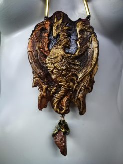 Dragon Pendant, Oversize Maximalist Big Bold Chunky Necklaces, Statement Jewelry Sculptural & Haute Couture Jewel