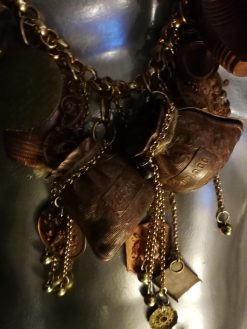 Antique Jewelry, Luxury Vintage Old Pendant Copper Sheets Charm, Chunky Boho Tribal Ethnic Jewellery