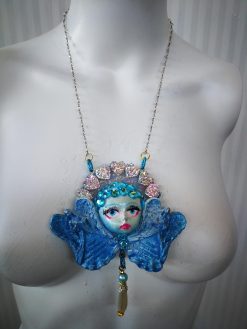 Guardian Angel, Winged Pendant Necklace Archangel Jewelry, Madonna Celestial Cherubim Seraphim, Seraph Cherub Primadonna