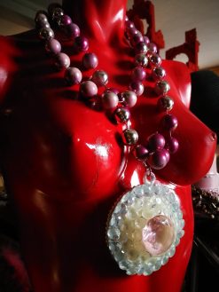 Futuristic Candy Jewel, Street Style Jewelry Avant-garde Big Bold Chunky Necklaces Design Pendant