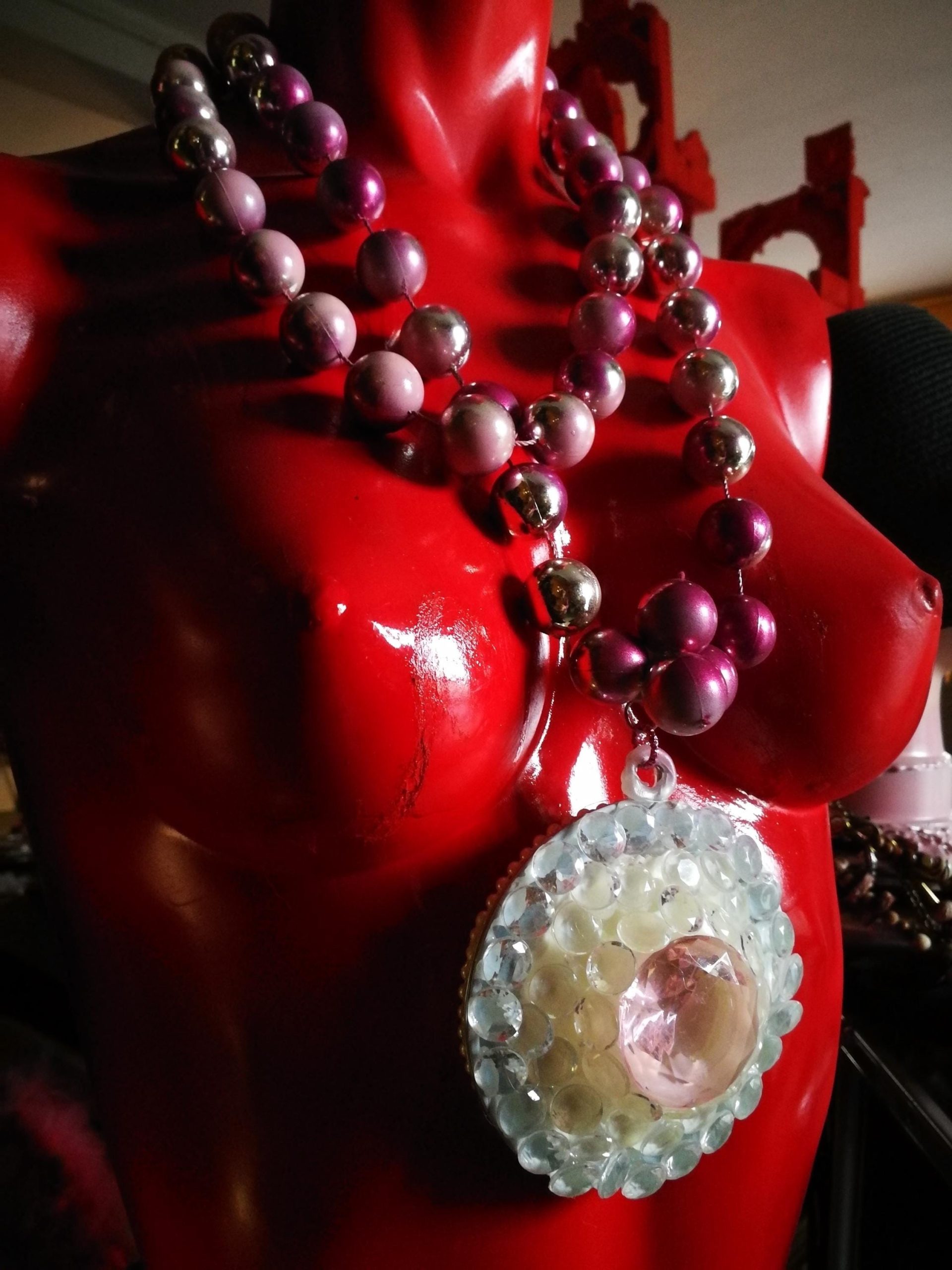 Futuristic Candy Jewel, Street Style Jewelry Avant-garde Big Bold Chunky Necklaces Design Pendant
