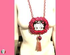 Betty Boop Necklace - Luxury Statement Pop Art Jewelry Hollywood Icon Pin Up Pendant