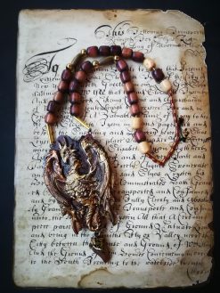 Dragon Pendant, Oversize Maximalist Big Bold Chunky Necklaces, Statement Jewelry Sculptural & Haute Couture Jewel
