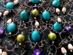Marie Antoniette Collar Lace Choker, Embroidered Macrame Wedding Jewelry, Victorian Gothic Necklace Pearl Baroque