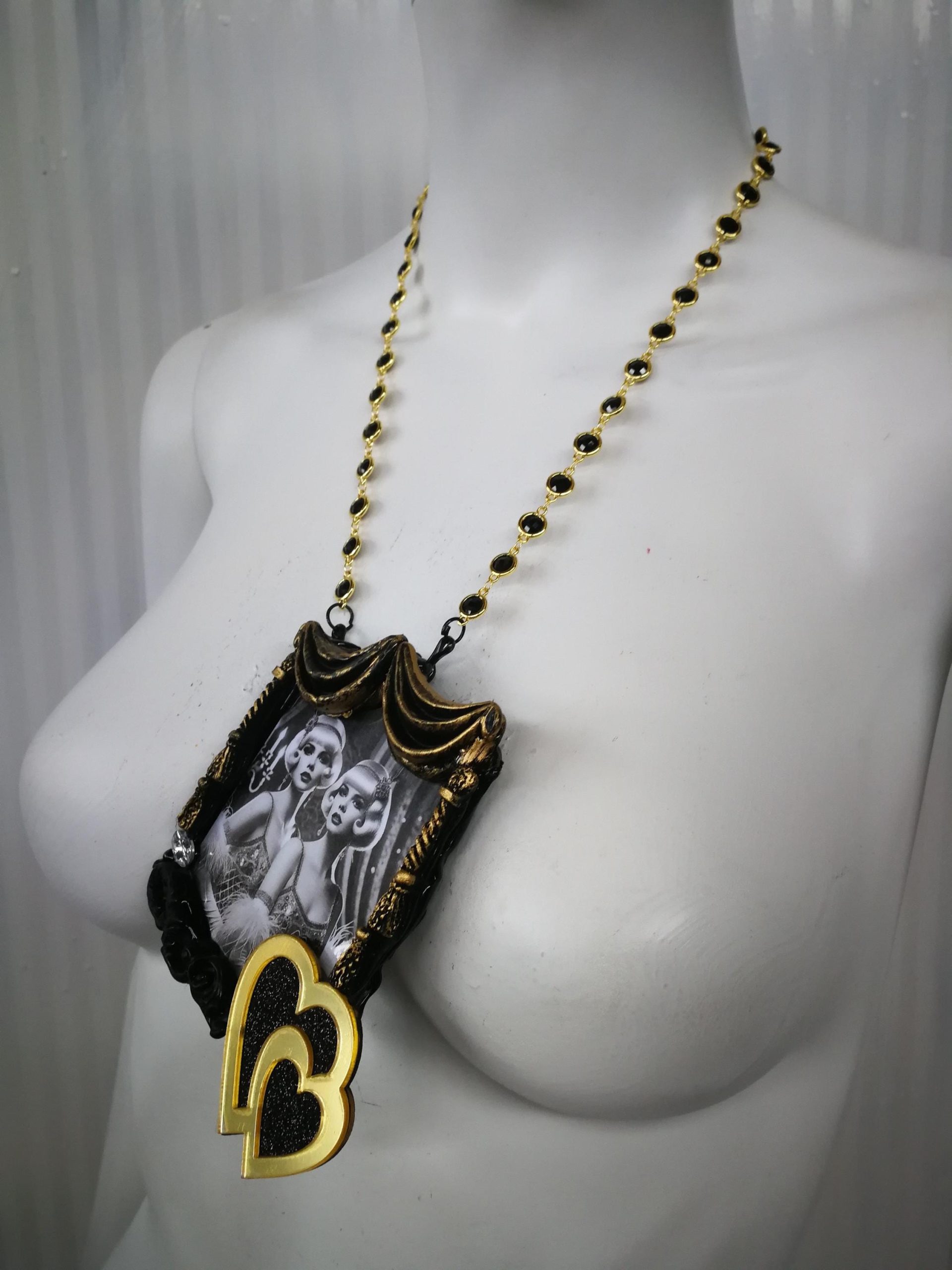 Belle Epoque 1920 Jewelry Art Deco Nouveau, Antique Charleston Charm Pearl Pendant Vintage Liberty