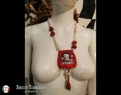 Betty Boop Jewelry - Luxury Pop Art Statement Pendant, Hollywood Icon Cartoon Pendant Charleston Charm
