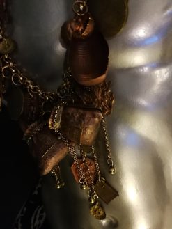 Antique Jewelry, Luxury Vintage Old Pendant Copper Sheets Charm, Chunky Boho Tribal Ethnic Jewellery