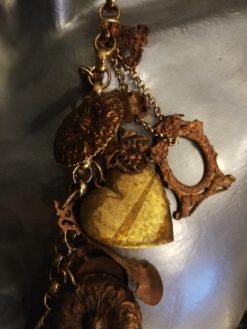 Antique Jewelry, Luxury Vintage Old Pendant Copper Sheets Charm, Chunky Boho Tribal Ethnic Jewellery