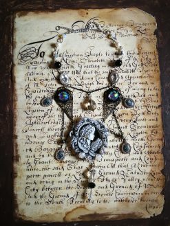 Baroque Luxury Jewelry Rococo Necklace Pendant Filigree Jewel Antique Cameo Bib - Image 16