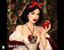 Whimsical Jewelry Big Bold Chunky Necklaces Oversized Pendant Oddities Maximalist Apple Poisoned by the Witch