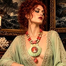 Cameo Jewelry Oversized Shell Statement Luxury Pendant Aristocratic Baroque Maximalist Big Bold Chunky Necklaces