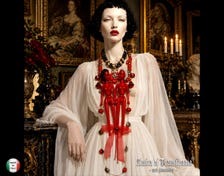 Futuristic Jewelry Dolls Necklace Pendant, Transylvania Couture OOAK Gothic Modernist & Surrealist Luxury Aristocratic Vampire