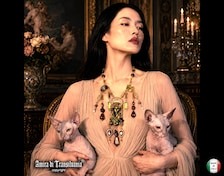 Baroque Necklace Luxury Jewelry Rococo Pendant Filigree Jewel Cameo Jade & Quartz Gemstone Aristocratic Bib