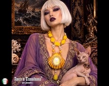 Antique Cameo Jewelry Oversized Shell Statement Luxury Pendant Baroque Maximalist Big Bold Chunky Necklaces
