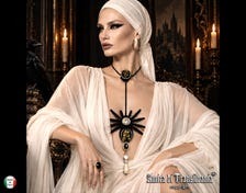 Gothic Pendant Spider Tarantula Sculpted Necklace Transylvania Velvet Insect Baroque Luxury Jewelry Aristocrat Charm