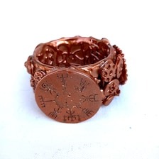 Steampunk Bracelet Bold Arm Cuff Chunky Sculpted Bangle Maximalist Steam Punk Iris Apfel Jewelry