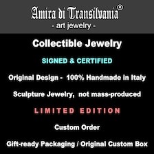 Whimsical Jewelry Big Bold Chunky Necklaces Oversized Pendant Animal Blue Sheep Maximalist Layered Lariat