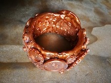 Steampunk Bracelet Bold Arm Cuff Chunky Sculpted Bangle Maximalist Steam Punk Iris Apfel Jewelry