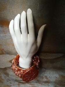Steampunk Bracelet Bold Arm Cuff Chunky Sculpted Bangle Maximalist Steam Punk Iris Apfel Jewelry